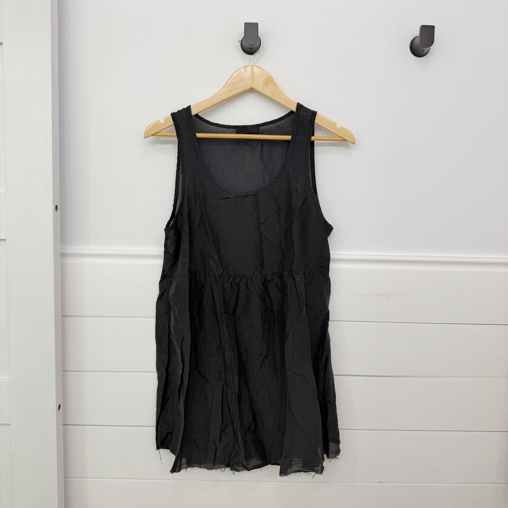 Women’s CP Shades Lot Of Two Tank Tops Black White Silk Blend Size Small S - Picture 2 of 10